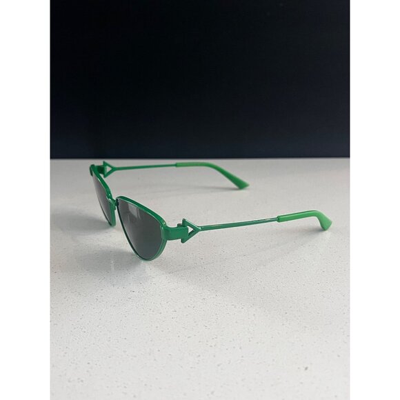 Bottega Veneta BV1186S-004 Triangle green Metal 59MM Cat-Eye Sunglasses main image 4